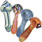 4CT BUNDLE - Mixed Up Madness Glass Spoon Pipes - 3.5" - 4" / Assorted Colors and Styles