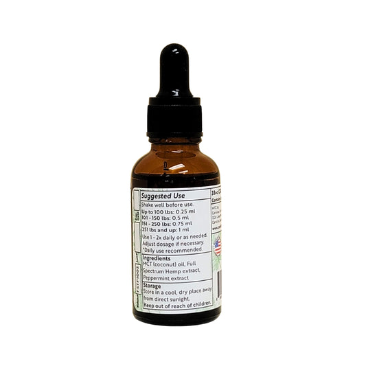 Full Spectrum 1000mg CBD Oil | Peppermint | Carolina Cannabis Creations
