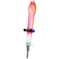Pulsar Fumed Glass Footed Honey Straw - Titanium Tip / 5.75"